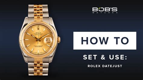 how to change the date on my rolex datejust